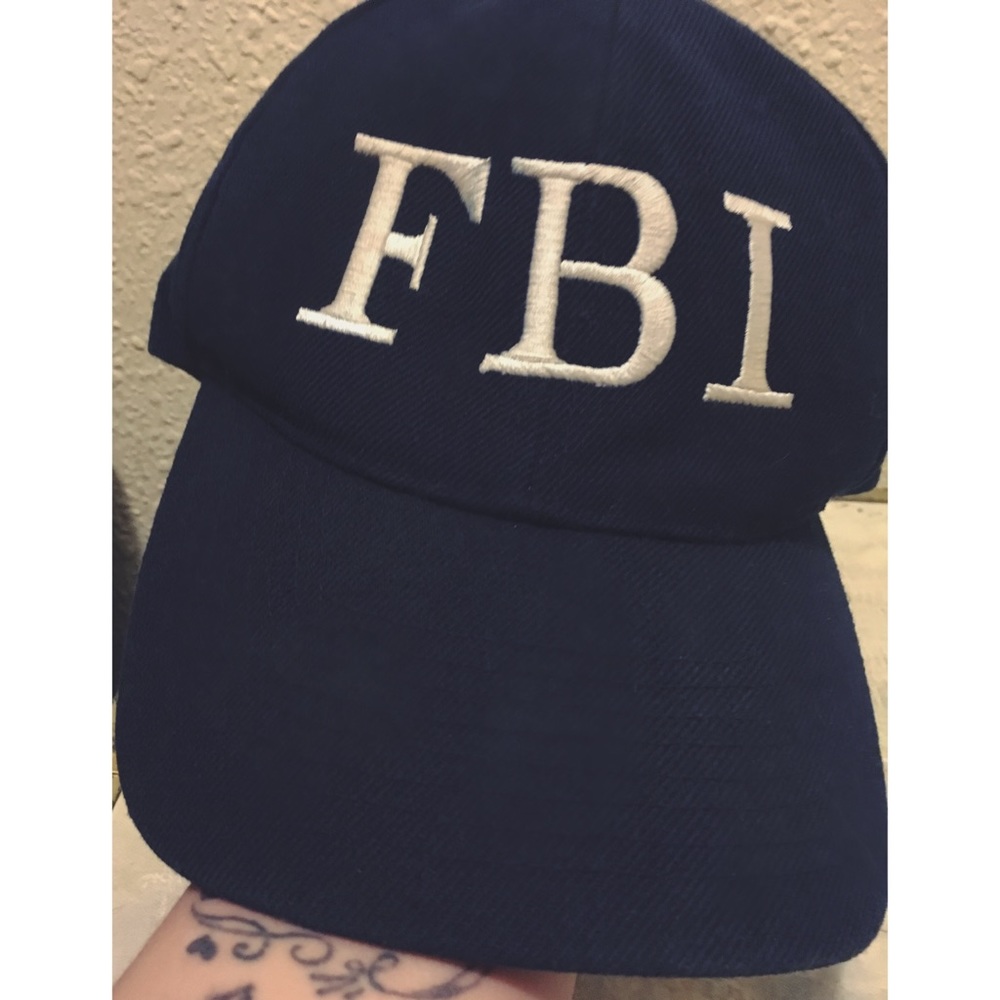 Navy Blue FBI BaseBall Hat With Adjustable Closure